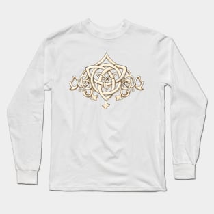 Gold Celtic knot Long Sleeve T-Shirt